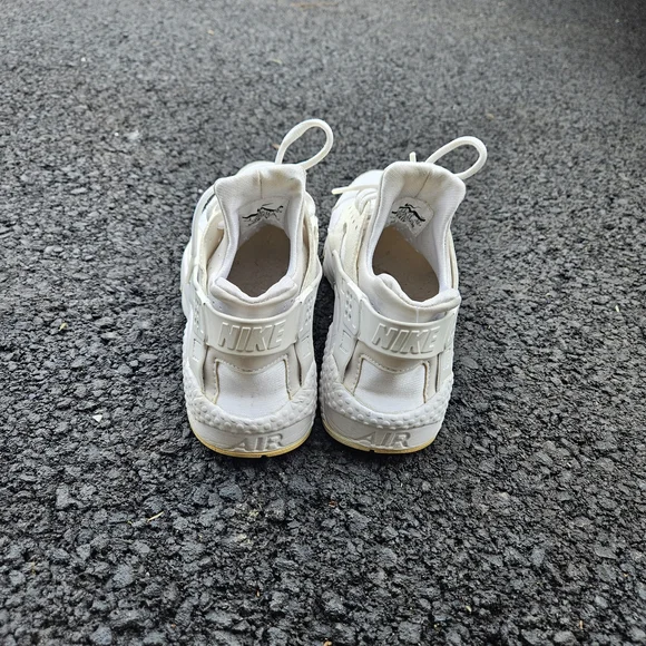Nike Air Huarache Triple White Womens Size 8 Running Sneakers - Picture 4 of 7
